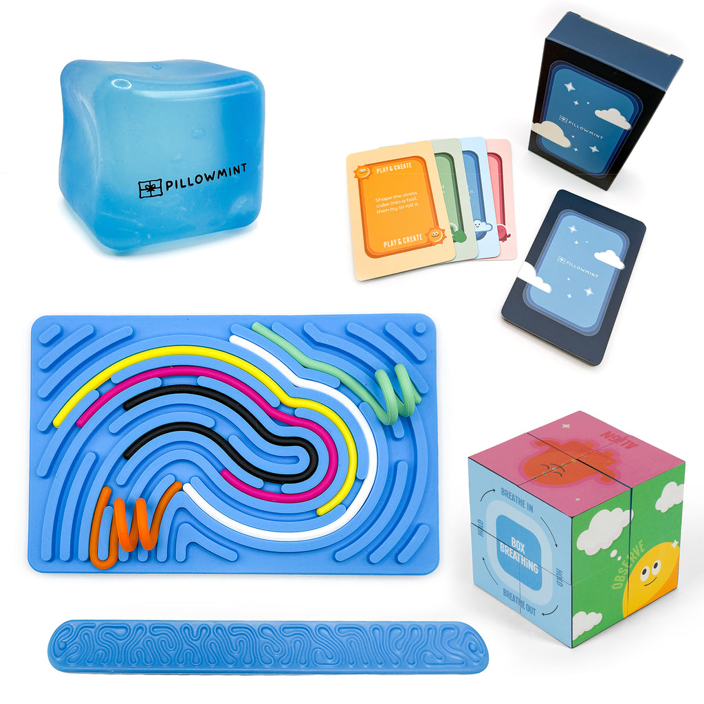 The Calm Kit by Pillowmint — Mindfulness System & Calming Card Game for Stress Relief